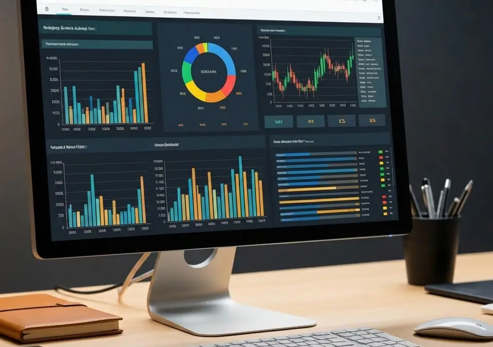Abstract Data Visualization Background